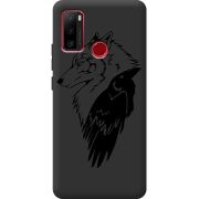 Черный чехол BoxFace Ulefone Note 10 Wolf and Raven