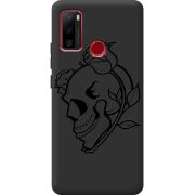 Черный чехол BoxFace Ulefone Note 10 Skull and Roses