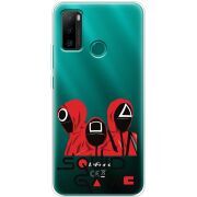 Прозрачный чехол BoxFace Ulefone Note 10P siquid game люди в красном