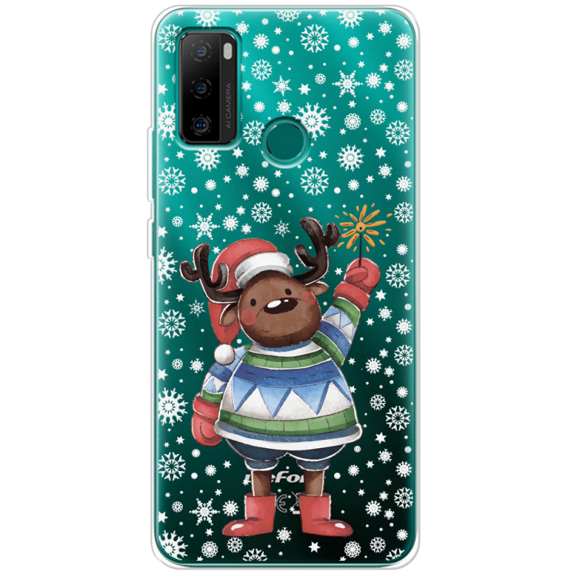 Прозрачный чехол BoxFace Ulefone Note 10P Christmas Deer with Snow