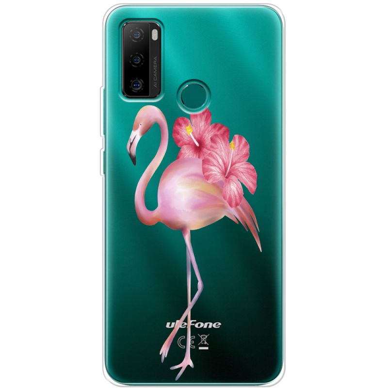 Прозрачный чехол BoxFace Ulefone Note 10P Floral Flamingo