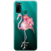 Прозрачный чехол BoxFace Ulefone Note 10P Floral Flamingo