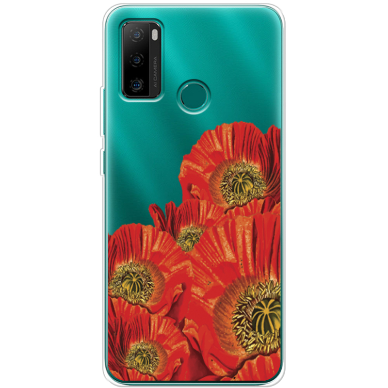 Прозрачный чехол BoxFace Ulefone Note 10P Red Poppies