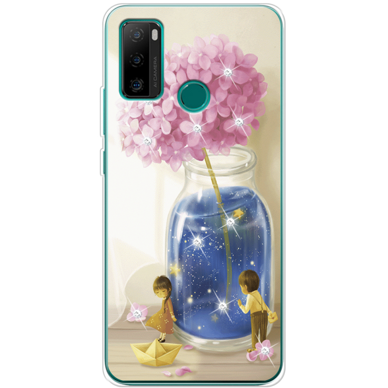 Чехол со стразами Ulefone Note 10P Little Boy and Girl