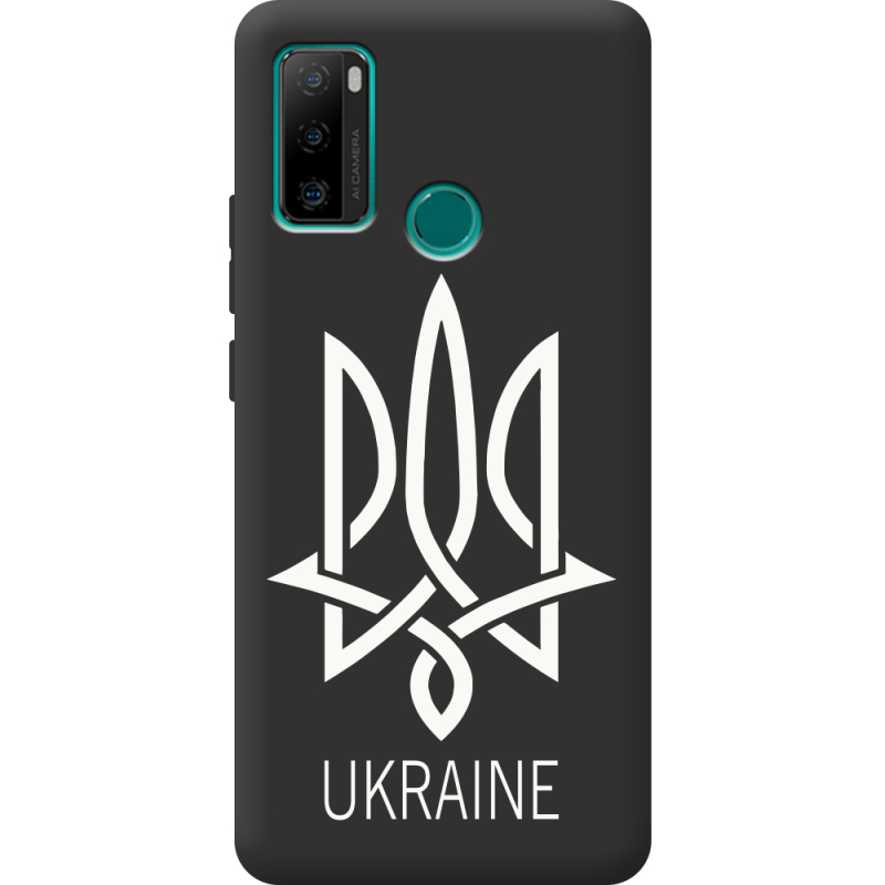 Черный чехол BoxFace Ulefone Note 10P Тризуб монограмма ukraine