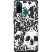 Черный чехол BoxFace Ulefone Note 10P Skull and Roses