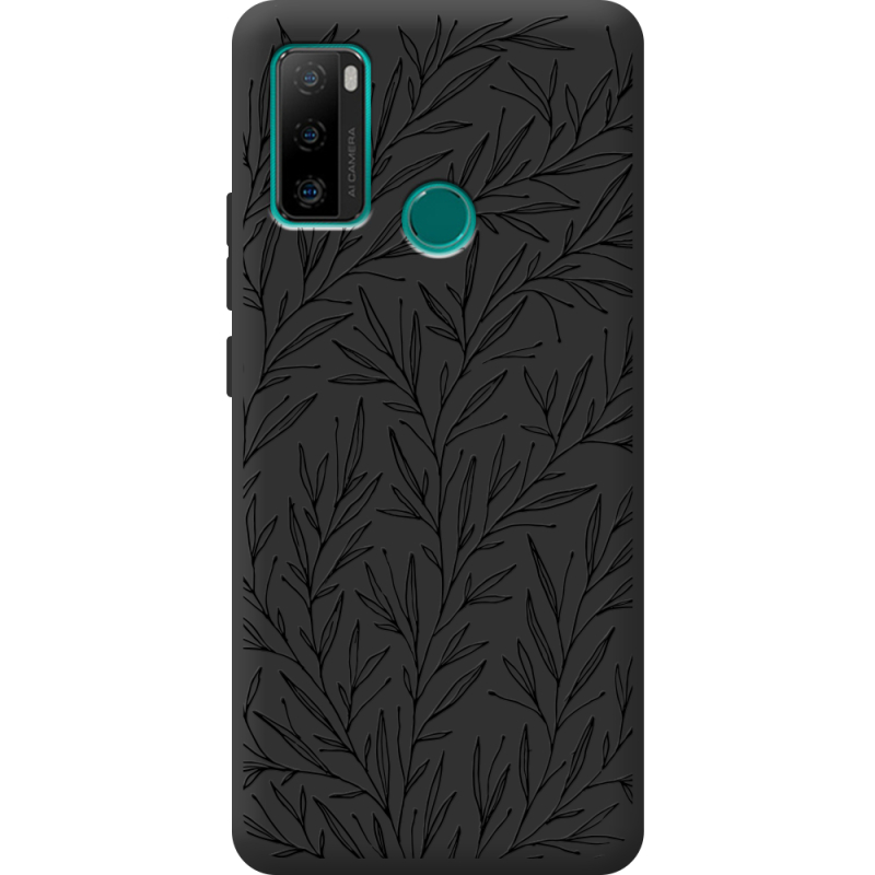 Черный чехол BoxFace Ulefone Note 10P Leaves