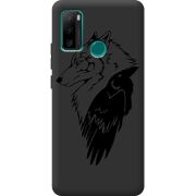 Черный чехол BoxFace Ulefone Note 10P Wolf and Raven