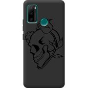 Черный чехол BoxFace Ulefone Note 10P Skull and Roses