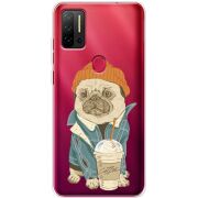 Прозрачный чехол BoxFace Ulefone Note 11P Dog Coffeeman