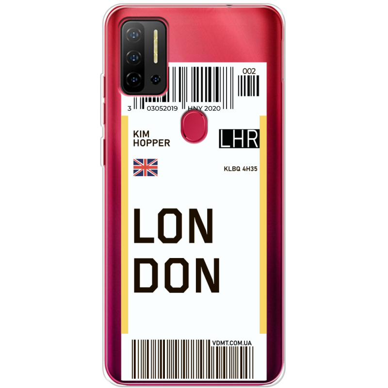 Прозрачный чехол BoxFace Ulefone Note 11P Ticket London