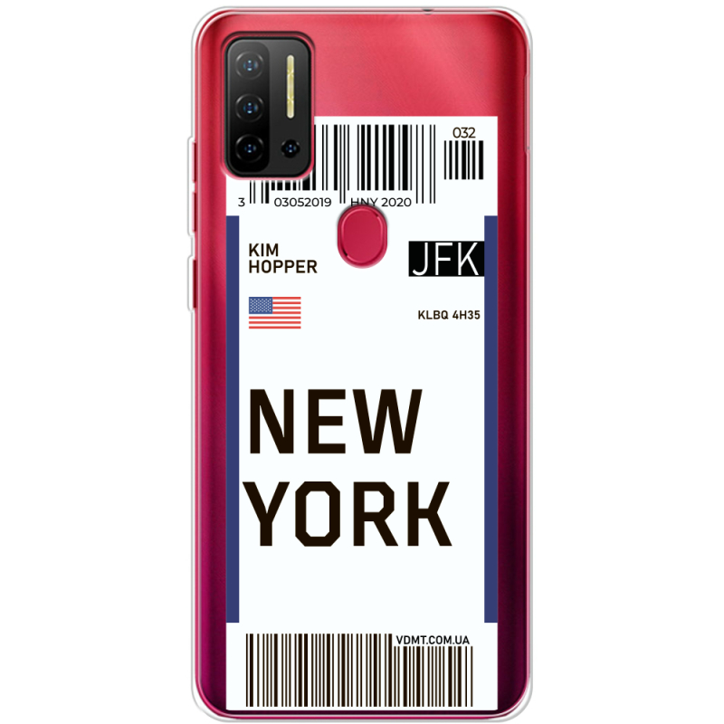 Прозрачный чехол BoxFace Ulefone Note 11P Ticket New York