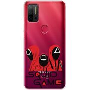 Прозрачный чехол BoxFace Ulefone Note 11P siquid game люди в красном