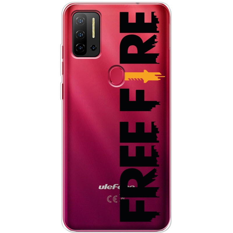 Прозрачный чехол BoxFace Ulefone Note 11P Free Fire Black Logo