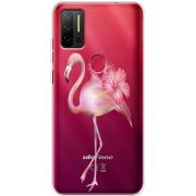 Прозрачный чехол BoxFace Ulefone Note 11P Floral Flamingo