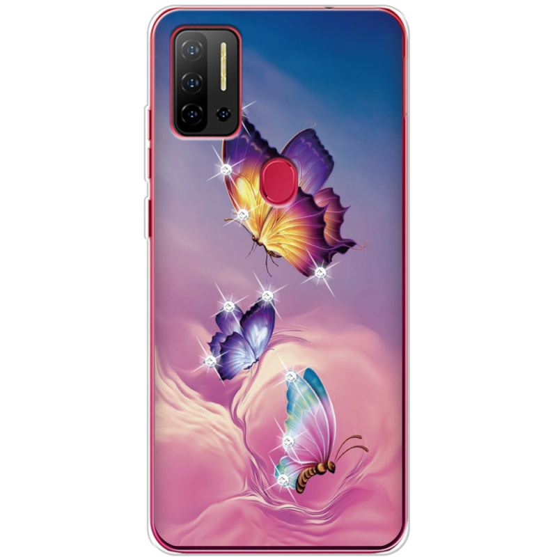 Чехол со стразами Ulefone Note 11P Butterflies