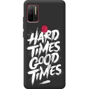 Черный чехол BoxFace Ulefone Note 11P Hard Times Good Times