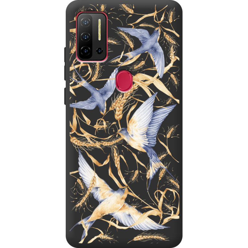 Черный чехол BoxFace Ulefone Note 11P Ластівки