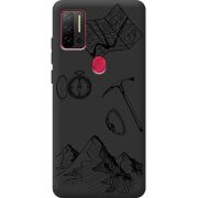 Черный чехол BoxFace Ulefone Note 11P Mountains