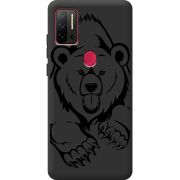 Черный чехол BoxFace Ulefone Note 11P Grizzly Bear