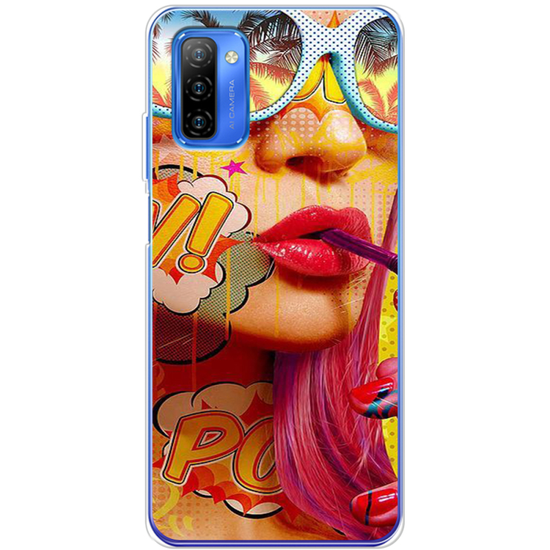 Чехол BoxFace Ulefone Note 12 Yellow Girl Pop Art