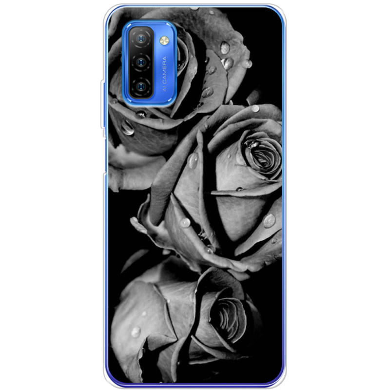 Чехол BoxFace Ulefone Note 12 Black and White Roses