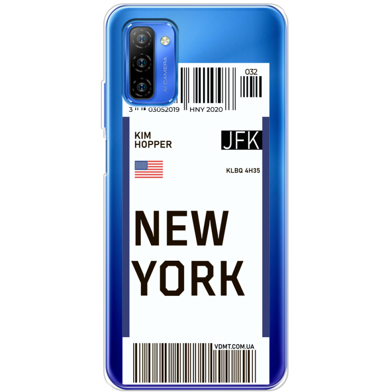 Прозрачный чехол BoxFace Ulefone Note 12 Ticket New York