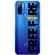 Прозрачный чехол BoxFace Ulefone Note 12 Free Fire Black Logo