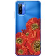 Прозрачный чехол BoxFace Ulefone Note 12 Red Poppies