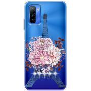 Чехол со стразами Ulefone Note 12 Eiffel Tower