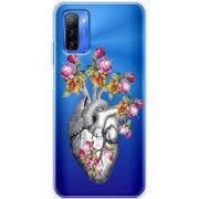 Чехол со стразами Ulefone Note 12 Heart