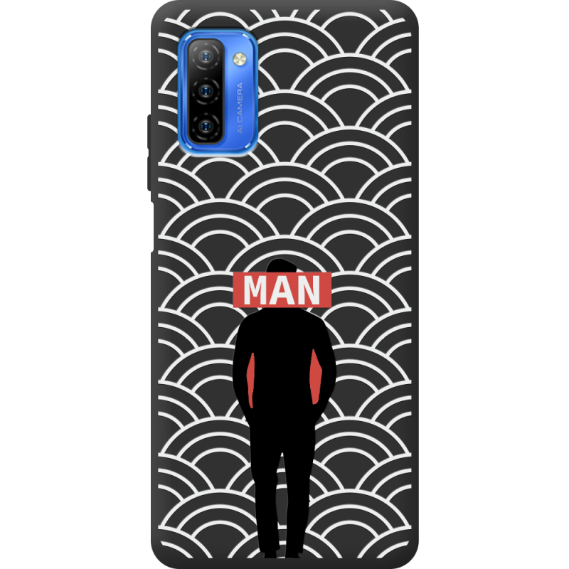 Черный чехол BoxFace Ulefone Note 12 Man Pattern