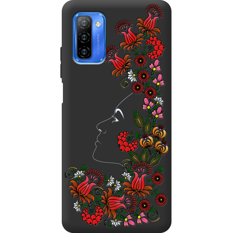 Черный чехол BoxFace Ulefone Note 12 3D Ukrainian Muse