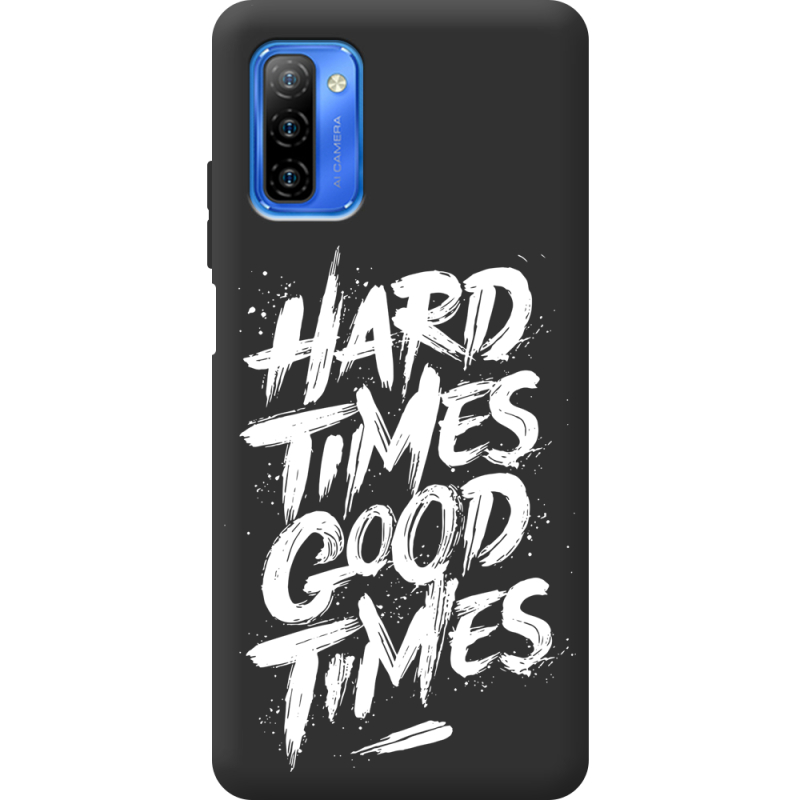 Черный чехол BoxFace Ulefone Note 12 Hard Times Good Times