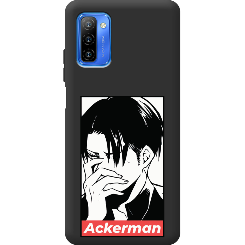 Черный чехол BoxFace Ulefone Note 12 Attack On Titan - Ackerman