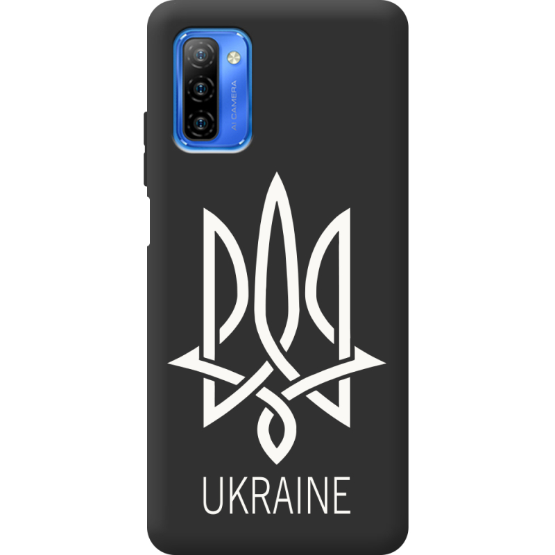 Черный чехол BoxFace Ulefone Note 12 Тризуб монограмма ukraine