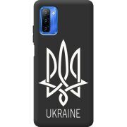 Черный чехол BoxFace Ulefone Note 12 Тризуб монограмма ukraine