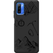 Черный чехол BoxFace Ulefone Note 12 Mountains