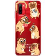 Прозрачный чехол BoxFace Ulefone Note 12P с 3D-глазками Pug