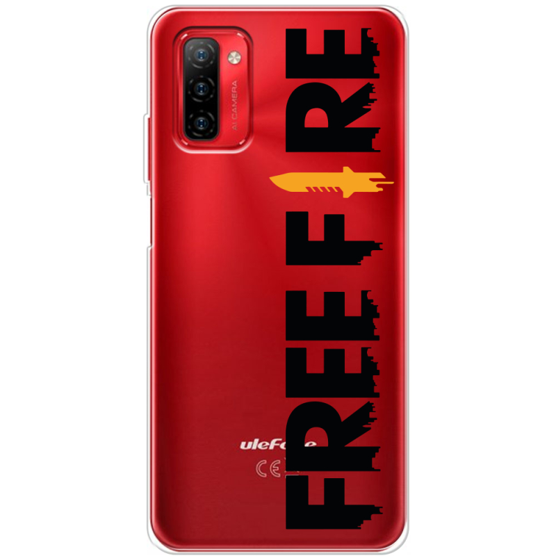 Прозрачный чехол BoxFace Ulefone Note 12P Free Fire Black Logo