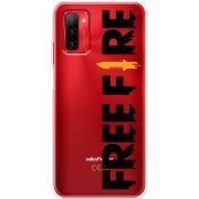 Прозрачный чехол BoxFace Ulefone Note 12P Free Fire Black Logo