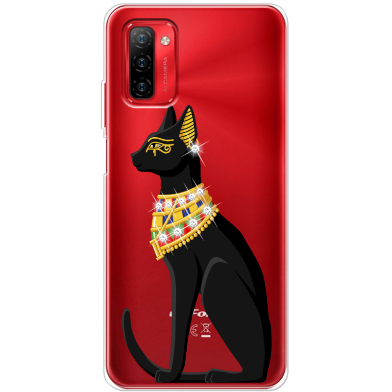 Чехол со стразами Ulefone Note 12P Egipet Cat