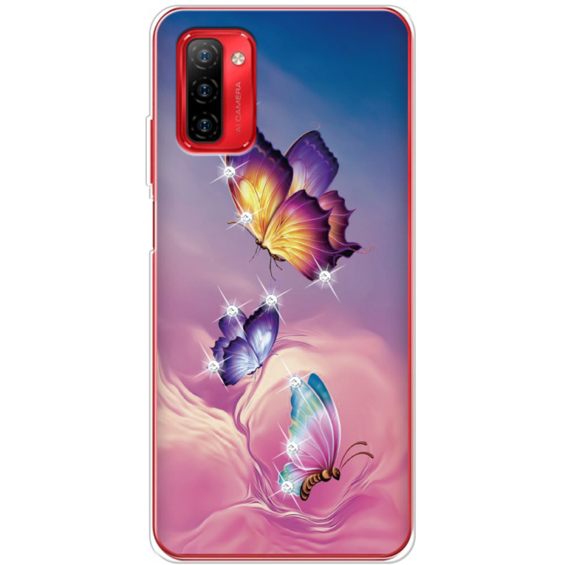 Чехол со стразами Ulefone Note 12P Butterflies