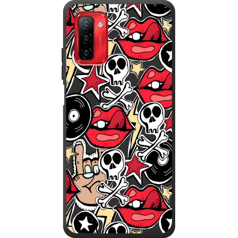 Черный чехол BoxFace Ulefone Note 12P Rock Graffiti