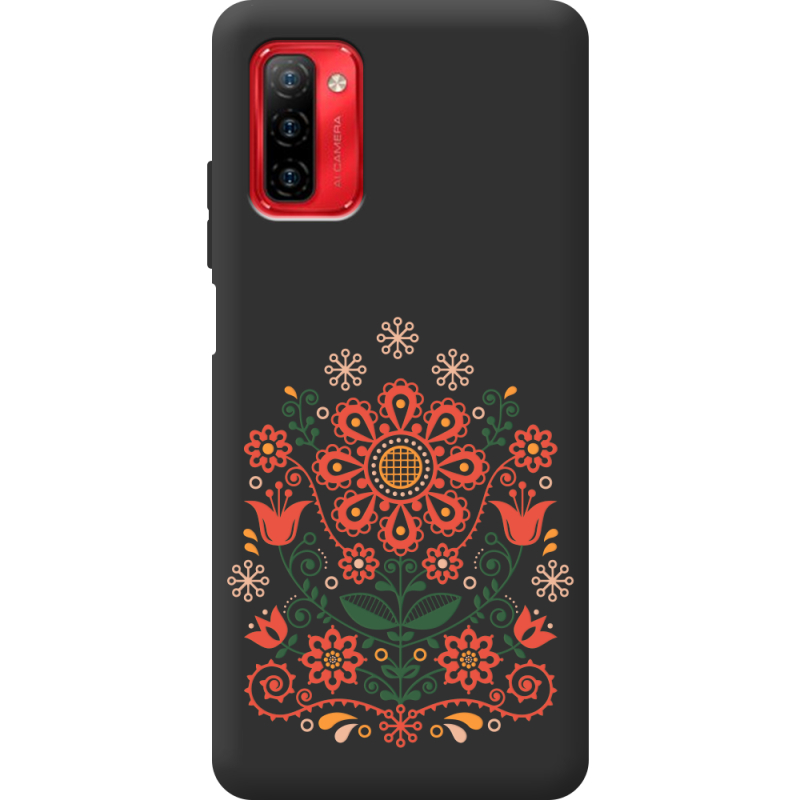 Черный чехол BoxFace Ulefone Note 12P Ukrainian Ornament