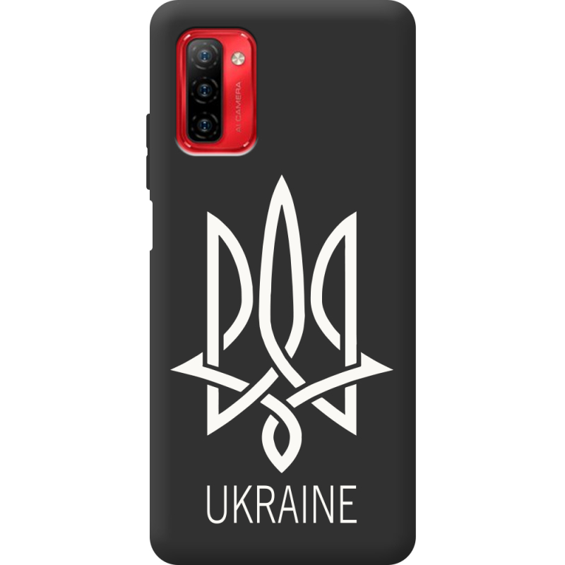 Черный чехол BoxFace Ulefone Note 12P Тризуб монограмма ukraine