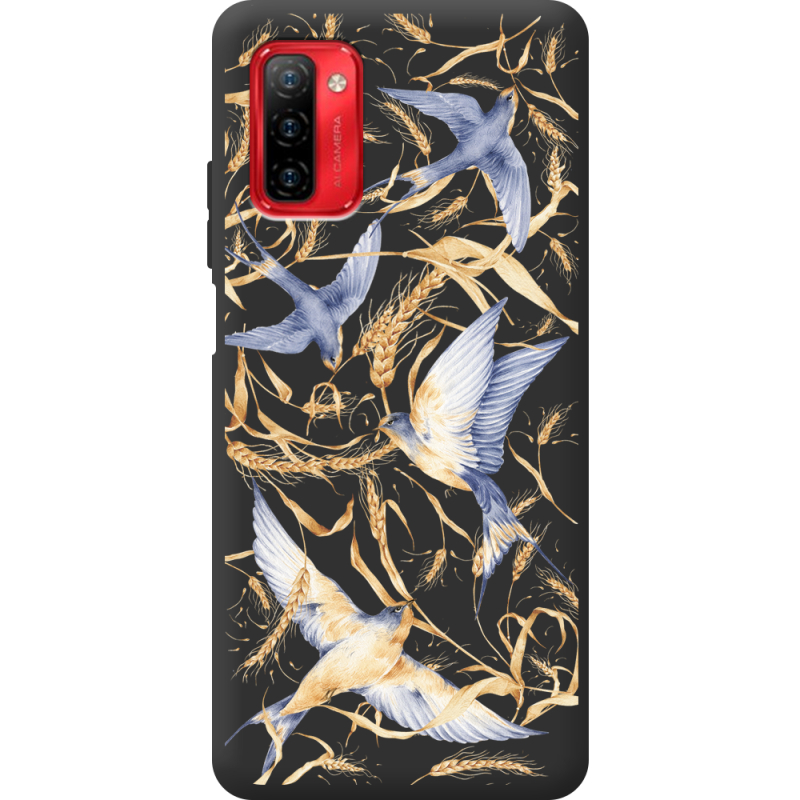 Черный чехол BoxFace Ulefone Note 12P Ластівки