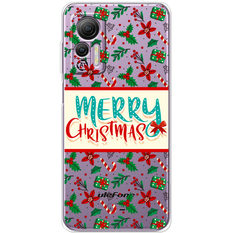 Прозрачный чехол BoxFace Ulefone Note 14 Vintage Christmas Pattern