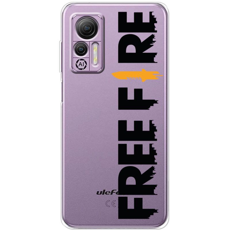 Прозрачный чехол BoxFace Ulefone Note 14 Free Fire Black Logo