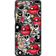 Черный чехол BoxFace Ulefone Note 14 Rock Graffiti